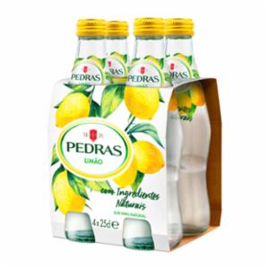 Agua  mineral con gas Pedras sabor limón 250 ml