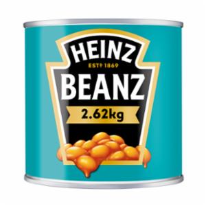 Latas de Baked Beanz Heinz de 2,62 kg