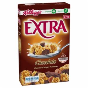Caja de 8 Estuches Cereales Kellogg's Extra Chocolate 375 g