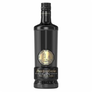 Botella de Ginebra Puerto de Indias Black Edition 70 cl