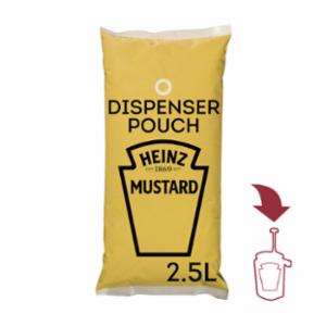 Caja de 3 de Bolsas Mostaza Heinz para dosificador 2,5 l