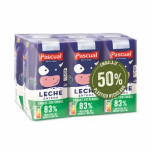 Leche Pascual Clásica Entera 200 ml, Leche Clásica, Leche y Bebidas  Lácteas, Lácteos y Bebidas Vegetales