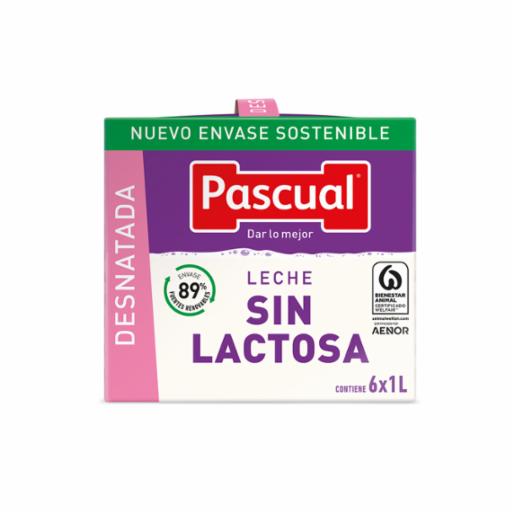 Leche Pascual Sin Lactosa Desnatada 1 l