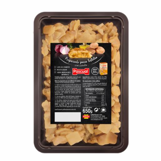 Caja de 6 Preparados Refrigerados para Tortilla de Patata con Cebolla Pascual 650 g