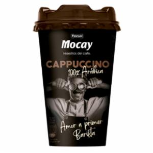 Caja de 10 Vasos de  Café Mocay sabor Capuccino 200 ml.