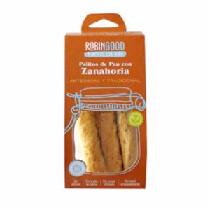  Caja de 12 Packs  de Palitos de Pan con Zanahoria Robin Good 100 g