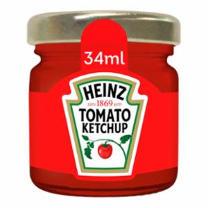 Caja de 80 Tarros Cristal Ketchup Heinz 39 g