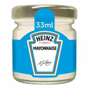 Caja de 80 Tarros cristal Mayonesa Heinz 33 g
