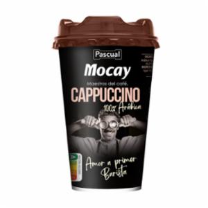 Bandeja de 10 Vasos de Café Mocay sabor Capuccino 200 ml.