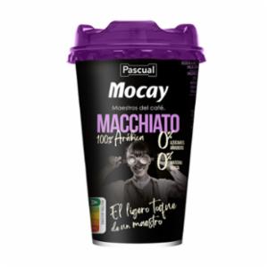 Bandeja de 10 Vasos de Café Mocay Macchiato Doble 0% 200 ml.