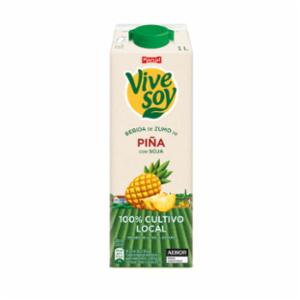Vivesoy Bebida de Zumo de Piña y Soja 1 l