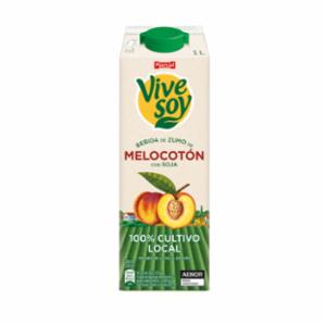 Vivesoy Bebida de Zumo de Melocotón y Soja 1 l