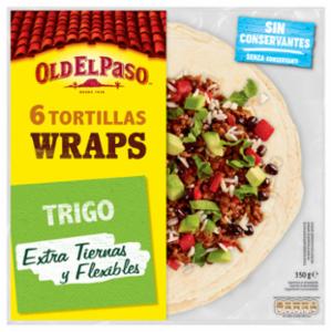 Wrap Tortillas de trigo wraps Old el Paso 350 g.