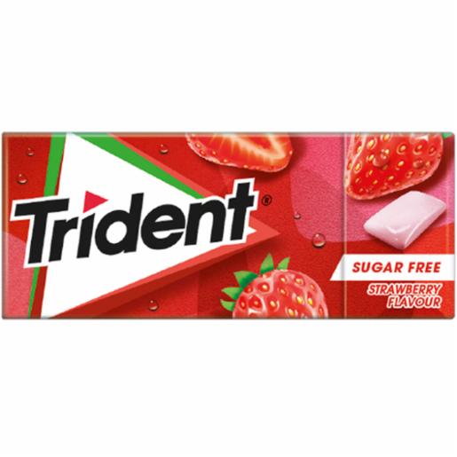 Trident Fresh - Chicles sin Azúcar Sabor Fresa 14 g