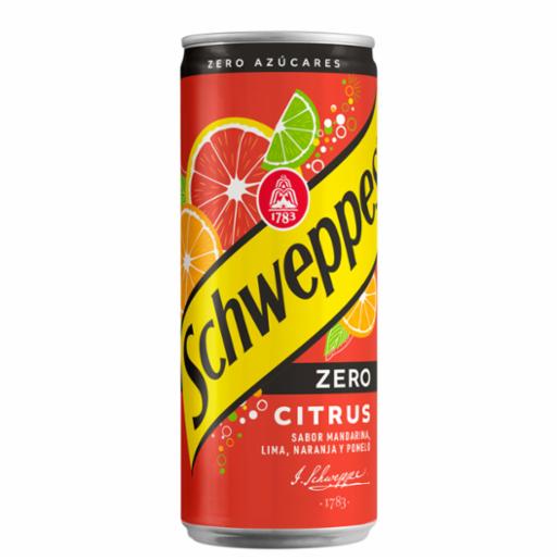 Refresco Schweppes Citrus Zero 33 cl